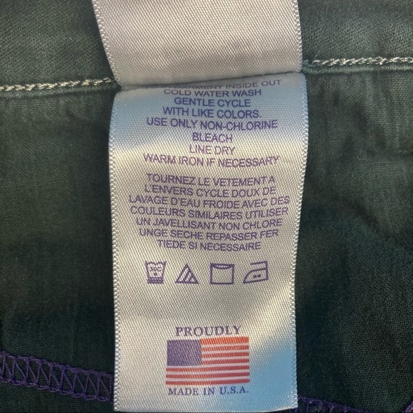 Nydj Sz 18 NOT YOUR DAUGHTERS JEANS Legging Super High Rise Long In Hunter Green - Picture 8 of 9